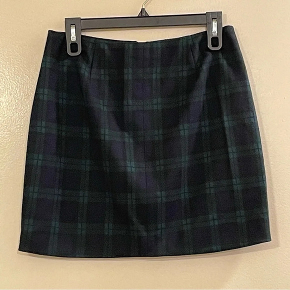 MADEWELL Zip Skirt in Dark‎ Plaid - Picture 4 of 7